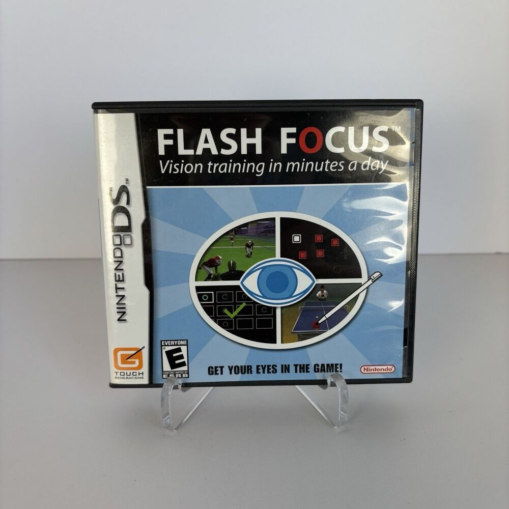 Flash Focus Vision Training In Minutes A Day Nintendo Ds 2007 Cib Tested Euc